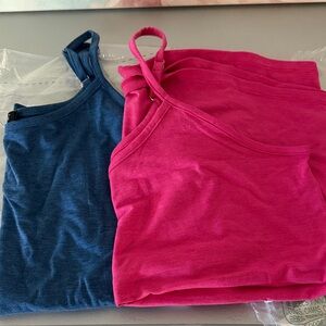 Nwt 🌸 2 Pink and Blue Women's Tank Tops Size XL